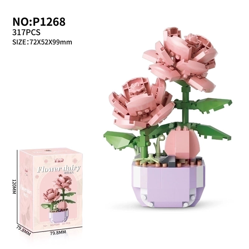 Building Toys Flower Plastic Toys