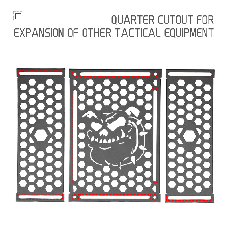 PD0026BDF (For 50L Box) 3PCS BLACK Aluminum Unit Boards 