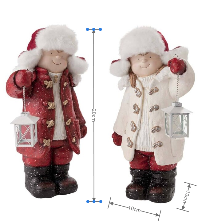 50%OFF--Children with Solar Lanterns Figurines