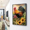 Rooster - Full Round Diamond Painting