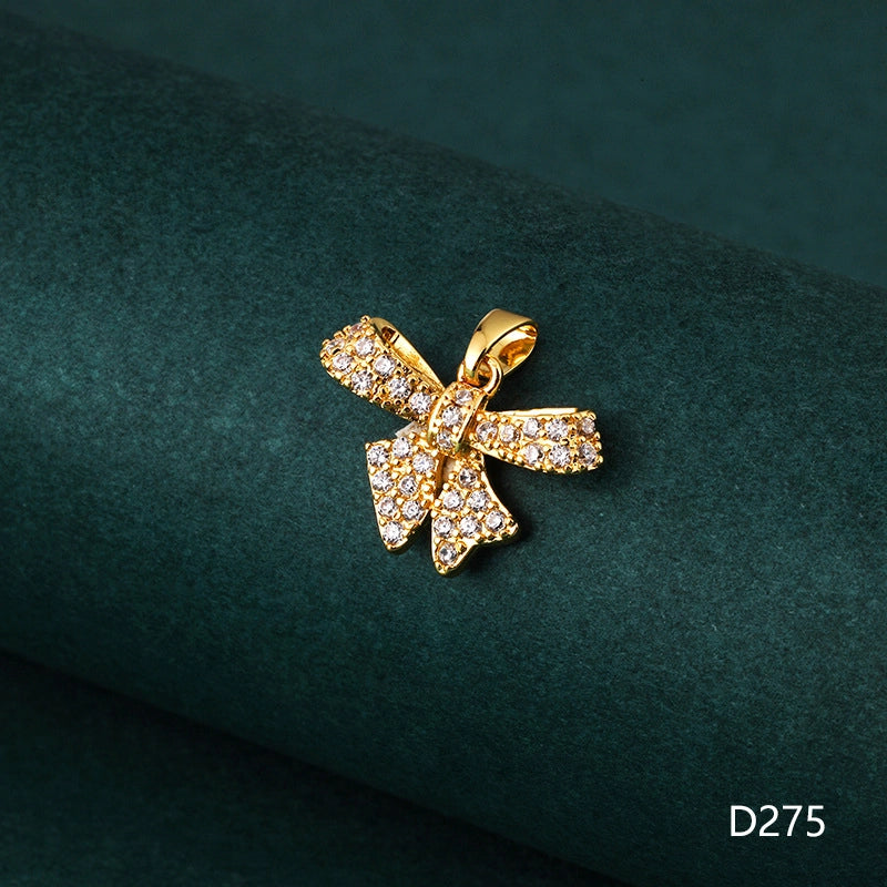 1 Piece 1-2cm Copper Zircon Geometric Jewelry Accessories Pendant