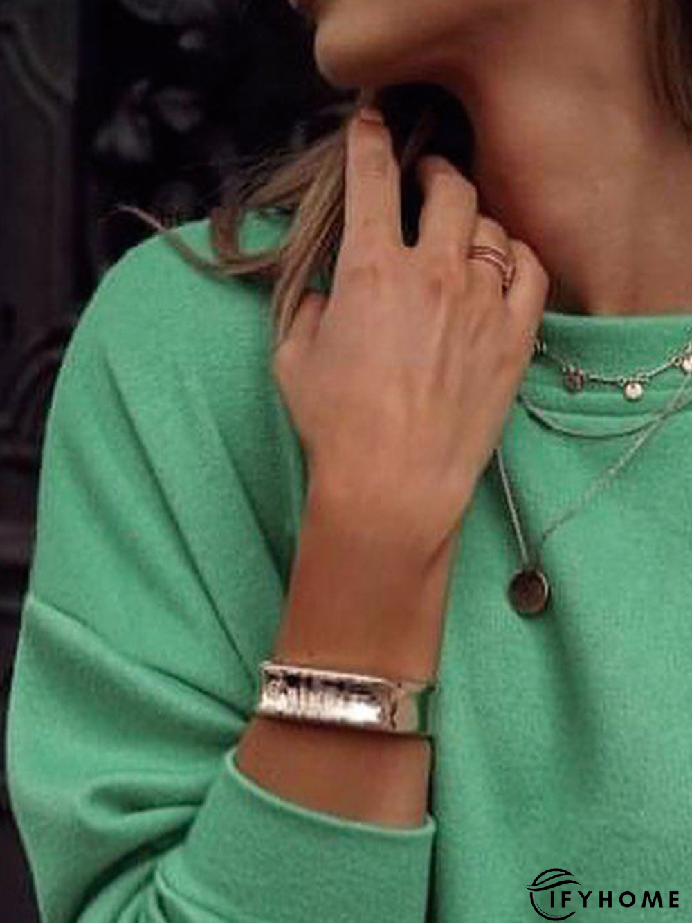 Plain Long Sleeve Sweatshirts | IFYHOME