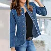 Women's Slim Cardigan Denim Jacket
