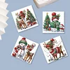 6Pcs Diamond Painting Christmas Elk Greeting Cards Christmas Cards