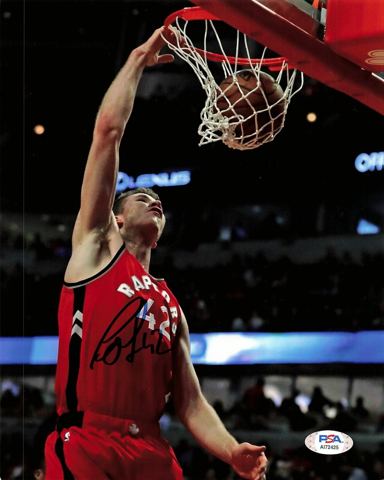 JAKOB POELTL signed 8x10 Photo Poster painting PSA/DNA Toronto Raptors Autographed