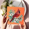 6pcs DIY Diamond Painting Greeting Card Set for Holiday Blessings Christmas Gift