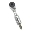 Mini Ratchet Wrench 1/4 Inch Short Ratchet Handle High Quality Socket Tool Torque Ratcheting Wrench for Daily Bicycle Car Repairs
