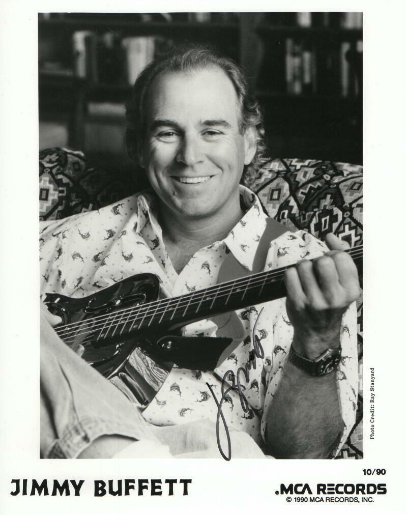 JIMMY BUFFETT SIGNED AUTOGRAPH 8X10 Photo Poster painting - MARGARITAVILLE ICON, VERY RARE JSA