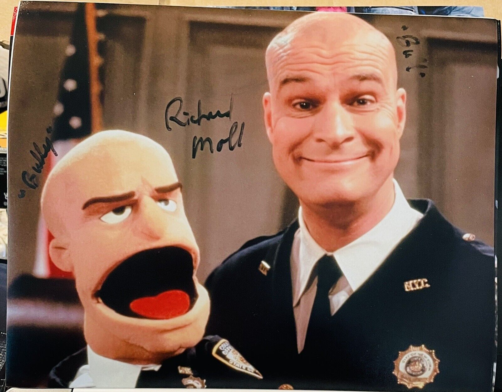 Richard Moll autographed signed 8x10 Photo Poster painting Beckett BAS COA Bull Night Court Rare