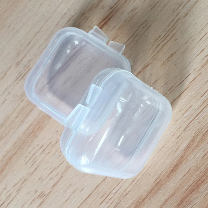 Jewelry Box Storage Box Fish Hook Box Small Box Transparent Plastic Small Square Box Earplugs Box Jewelry Box Storage Box
