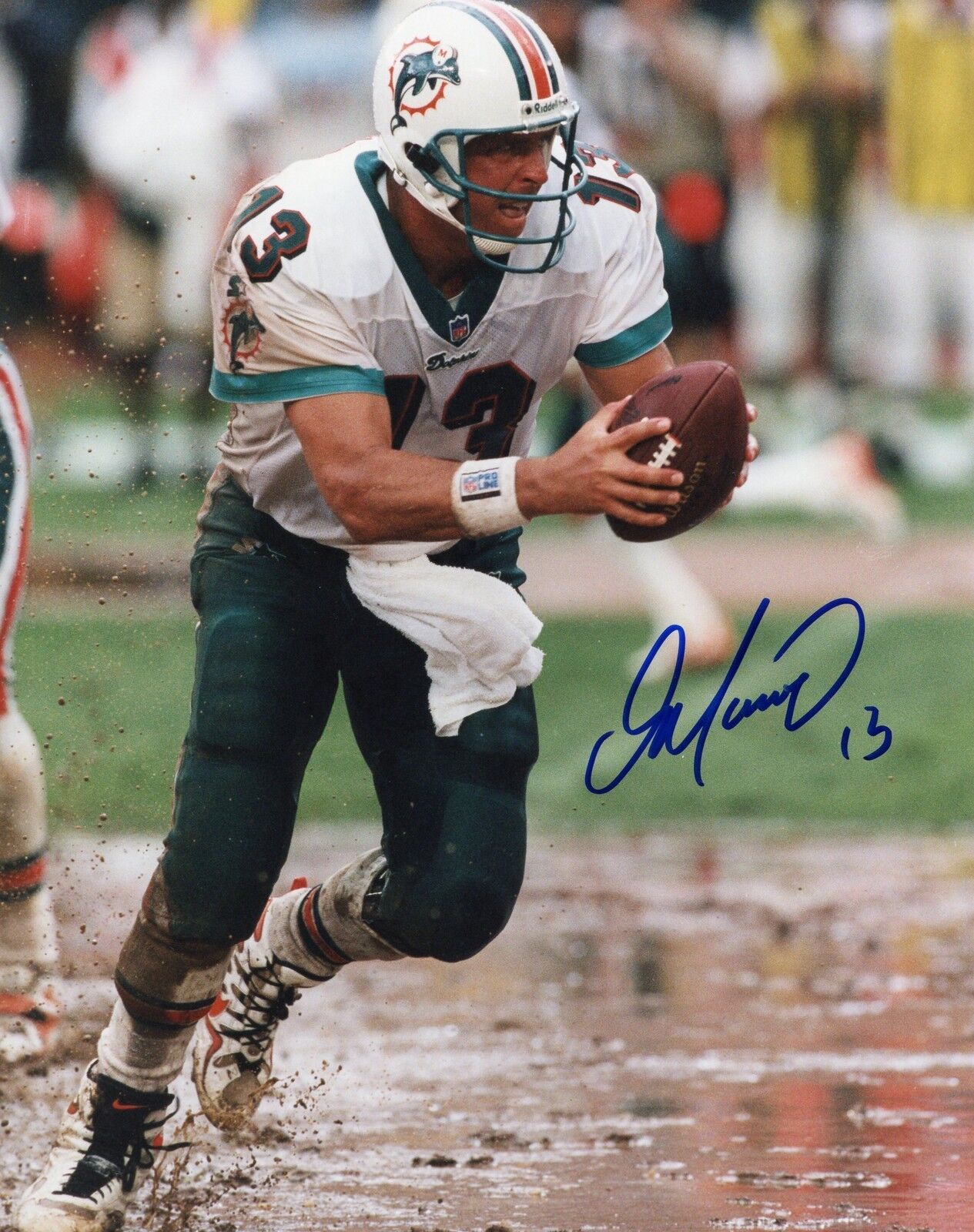 Dan Marino Signed 8x10 Photo Poster painting Mounted Memories Autographed Auto Handoff COA