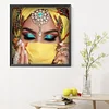 >SALE<5D DIY Full Round Drill Diamond Painting Veiled Girl Kit Home Decoration 30x30cm
