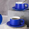 Klein Blue Coffee Cup And Saucer Set Light Luxury Ceramic Cup