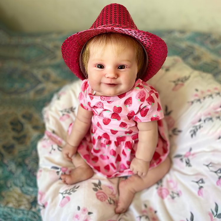  [Heartbeat💖 & Sound🔊]20'' Realistic Soft Handmade Reborn Dolls Dabash 2023, Lifelike Weighted Toddler Baby With Blonde Hair - Reborndollsshop®-Reborndollsshop®