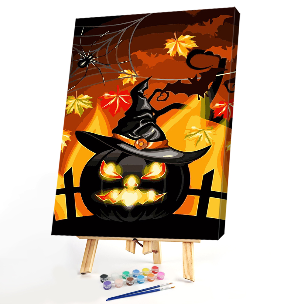 

40*50CM - Paint By Numbers - Halloween Pumpkin, 501 Original