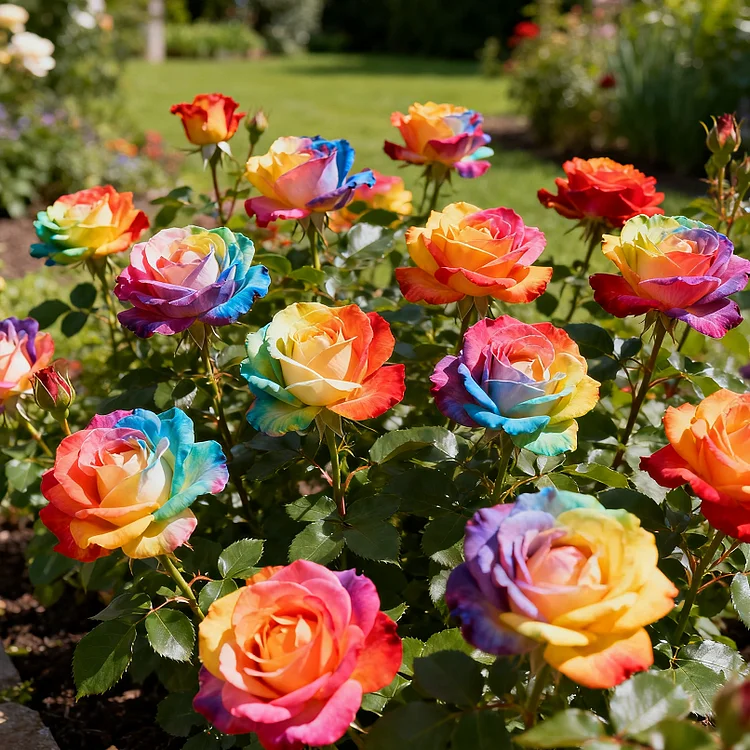 🌹Rare Heirloom Rainbow Rose Seeds