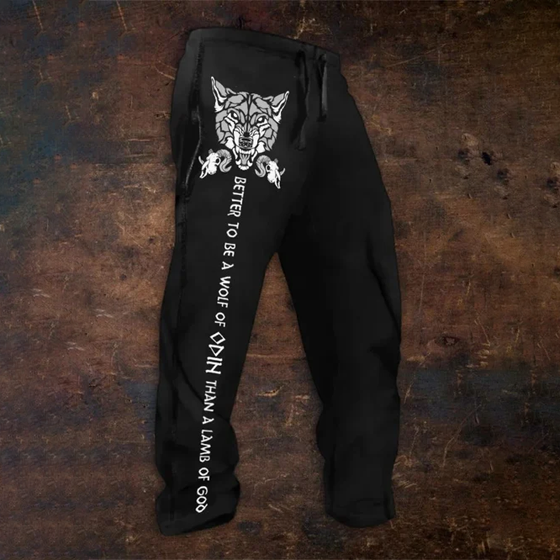 Men's Better To Be A Wolf Of Odin Than A Lamb Of God Sweatpants