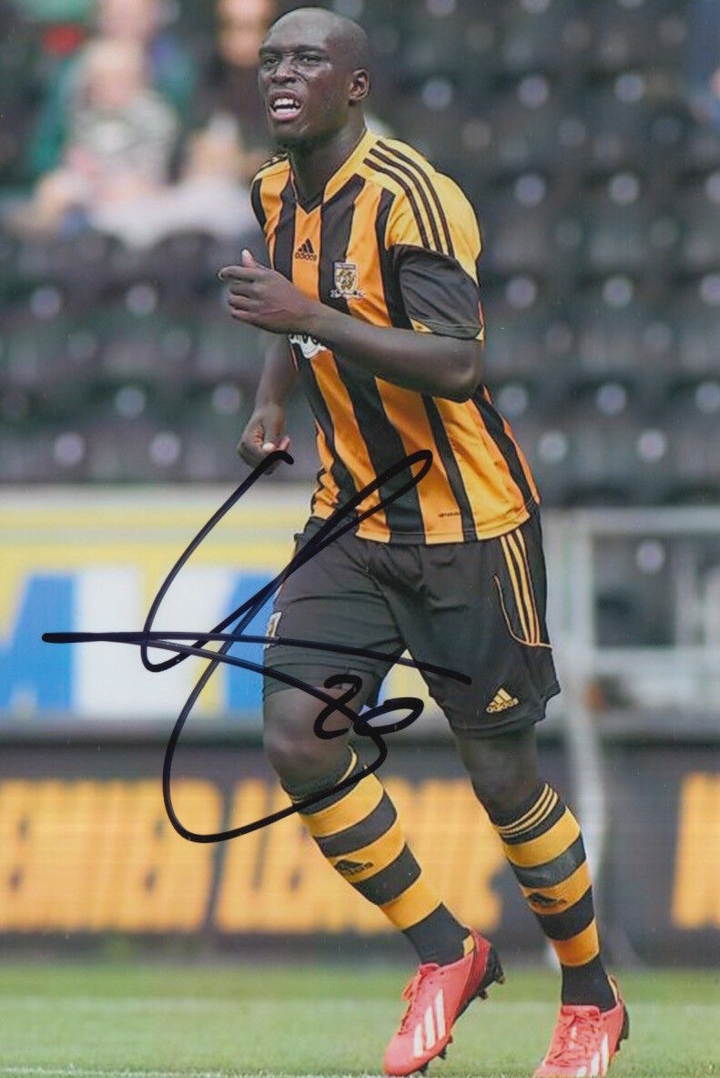 HULL CITY HAND SIGNED YANNICK SAGBO 6X4 Photo Poster painting 1.
