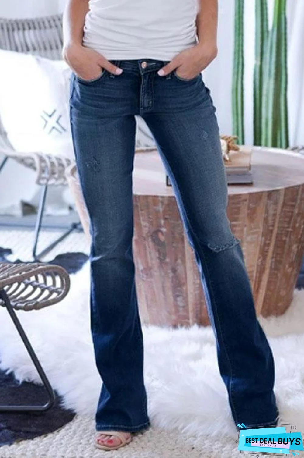 70s Stretch Hip Hugger Jeans(S-4XL)