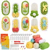 Hair Clip Crochet Starter Kits with Step-by-Step Video Tutorials, Gift Home Decoration