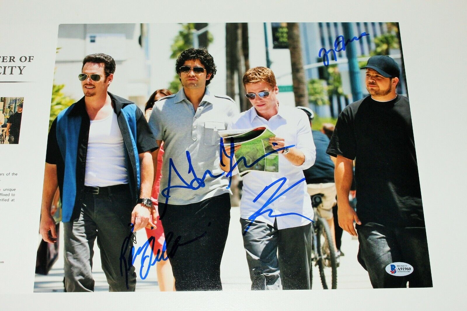 ENTOURAGE CAST SIGNED 11x14 Photo Poster painting x4 BECKETT COA VINNY CHASE DRAMA E TURTLE