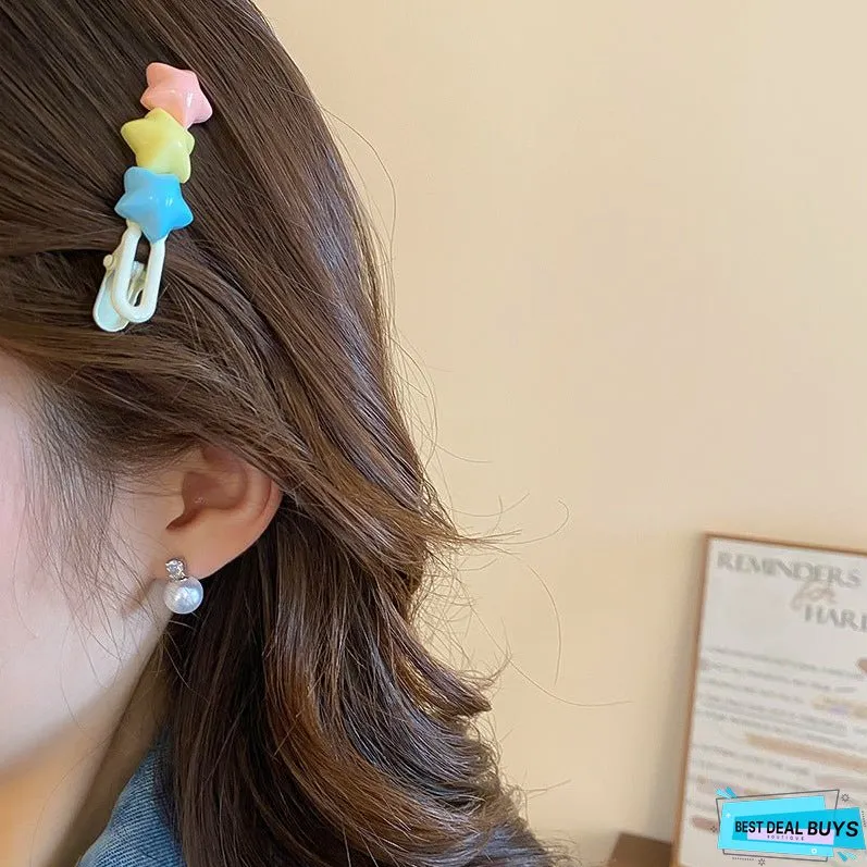 4 Piece Star Acrylic Hair Pin