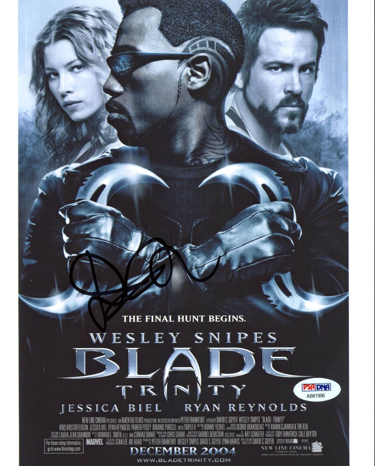 David S. Goyer Blade Trinity Authentic Signed 8X10 Photo Poster painting PSA/DNA #AB81996