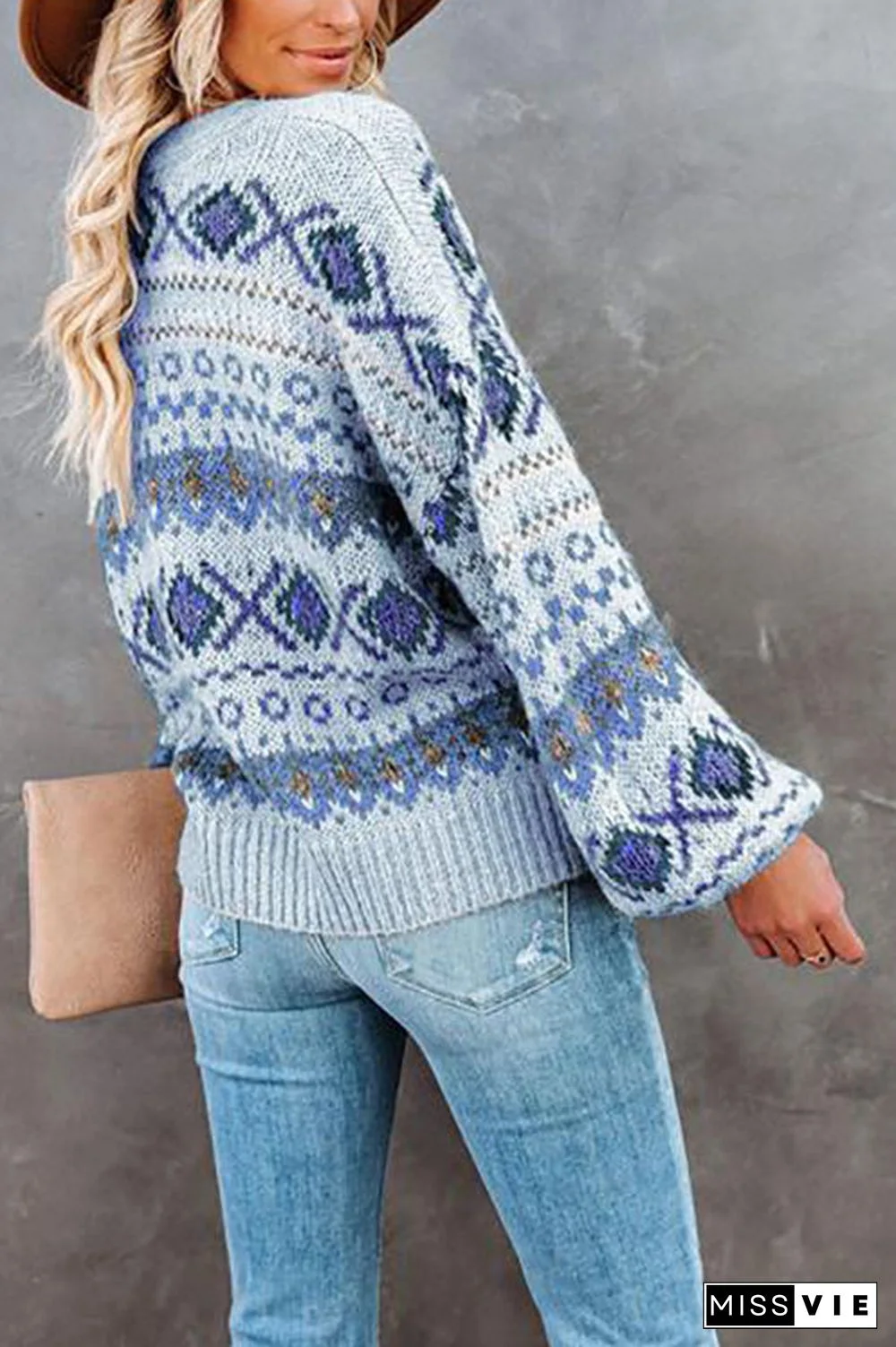 Boho Horn Button Cardigan