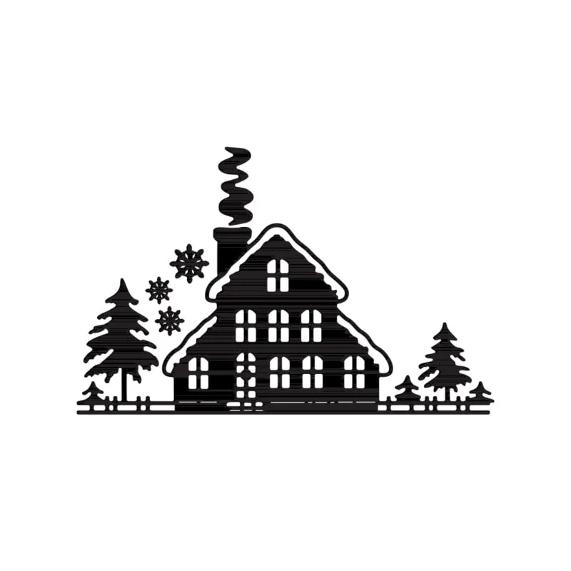 Christmas Tree snowflak City Building Frame Metal Cutting Dies For Scrapbook Decorative Embossing Handcraft Die Cutting Template