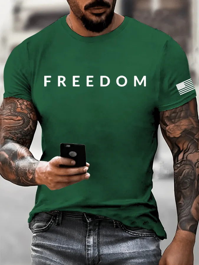 Men's Freedom Print T-Shirt