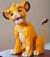 Simba the Lion King tuxedo cat building block toys children's toys gifts building block models