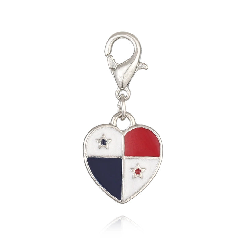 1 Piece Zinc Alloy American Flag Pendant Jewelry Accessories