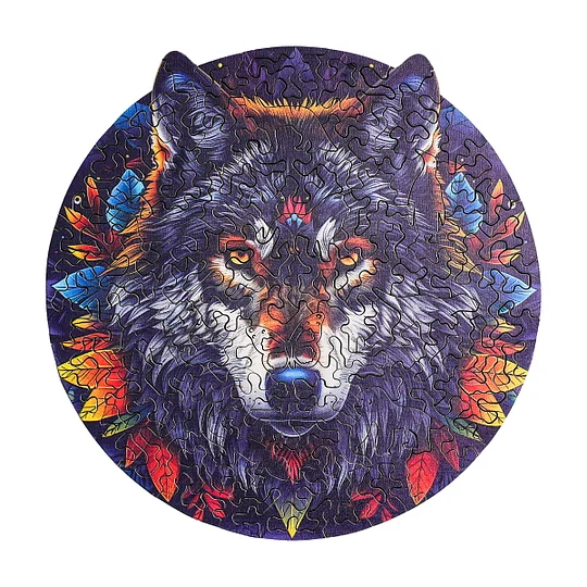 ROBOTIME Wolf in the Jungle Wooden Jigsaw Puzzle | Robotime Online