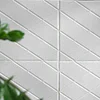 10 Pack | 40 Sq ft 3D White Foam Self Adhesive Wall Panels - Alligator Skin Design
