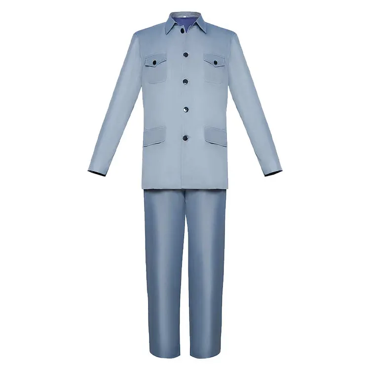 The Boy And The Heron Mahito Maki Gray Uniform Outfits Cosplay Costume Halloween Carnival Suit