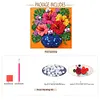 Monstera Deliciosa Vase Button Picture Art DIY Kit 30x30cm Frame Button Painting