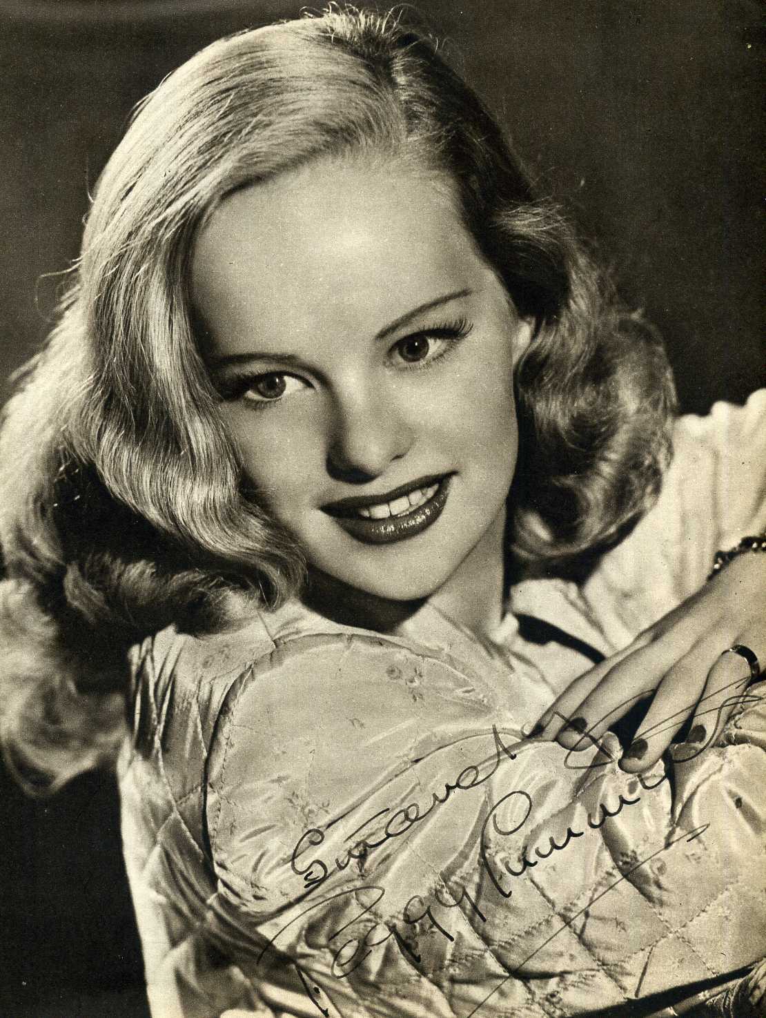 PEGGY CUMMINS Signed Photo Poster paintinggraph - Film Star Actress - preprint