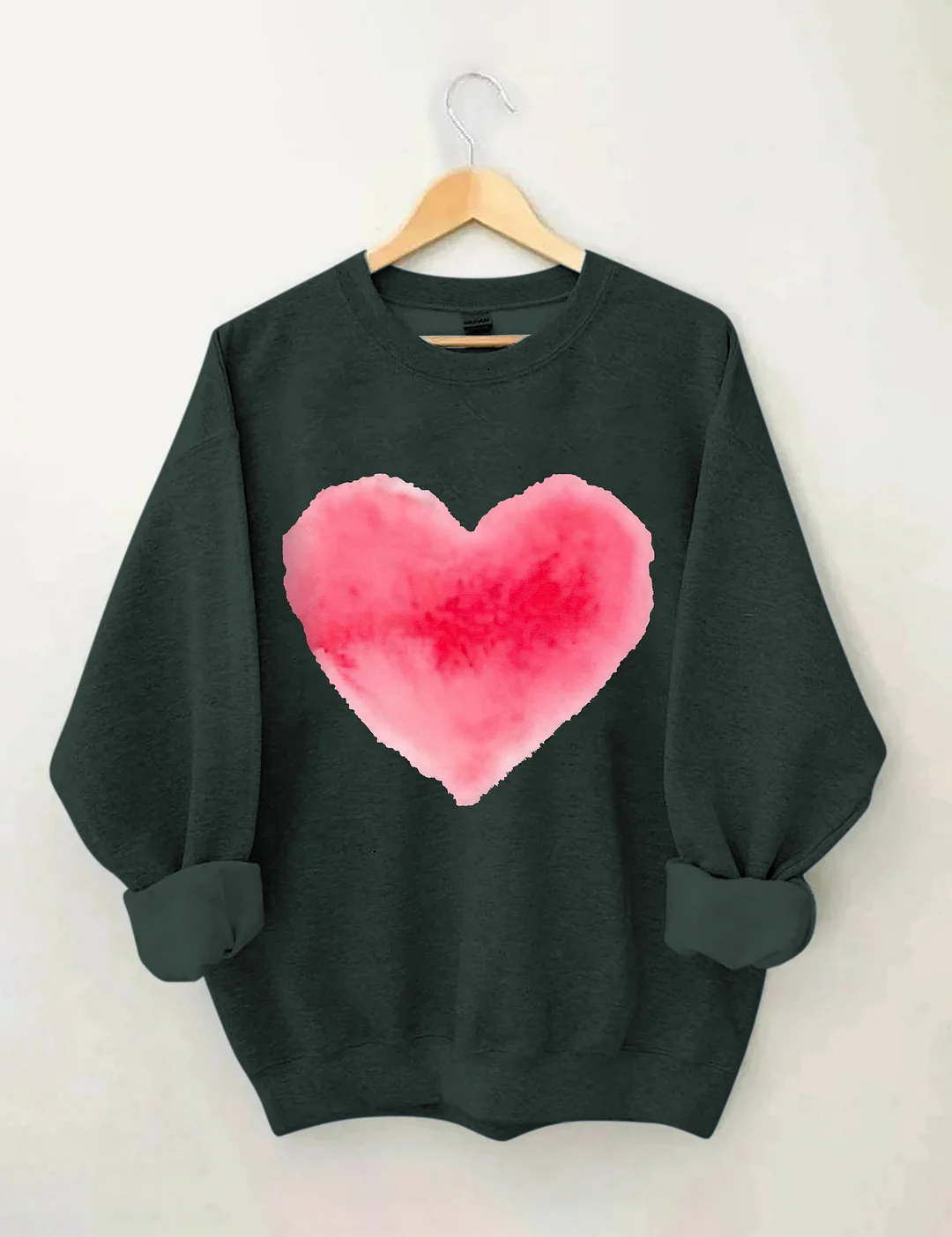 Watercolor Heart Valentine's Day Sweatshirt