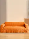 Sofa Cover with Elastic Bottom & Skirt Cushion Couch Cover for Living Room Hotel