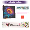 Diamond Painting -5D Full Round Drill Neon Sunflower(40x40cm-Box Packagin)