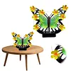 Solar-Powered Wall Lamp Painted Butterflies Decorative Light with Flower LED Waterproof Solar Ambient Landscape Light Hollow Out Wall Decoration Lights for Villa Garden Courtyard Decor