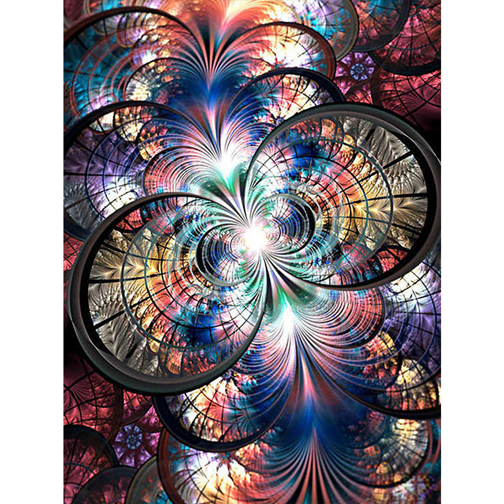 

(Multi-Size) Fractal Art - Round/Square Drill Diamond Painting, Square diamond 30*40cm, 501 Original