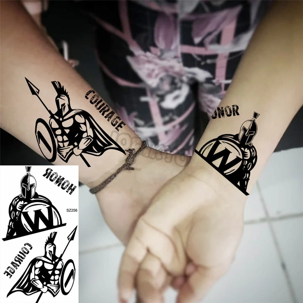 Minimalist Panda Small Temporary Tattoos For Women Men Realistic Seahorse Gorilla Tiger Fake Tattoo Sticker Arm Tatoos Body