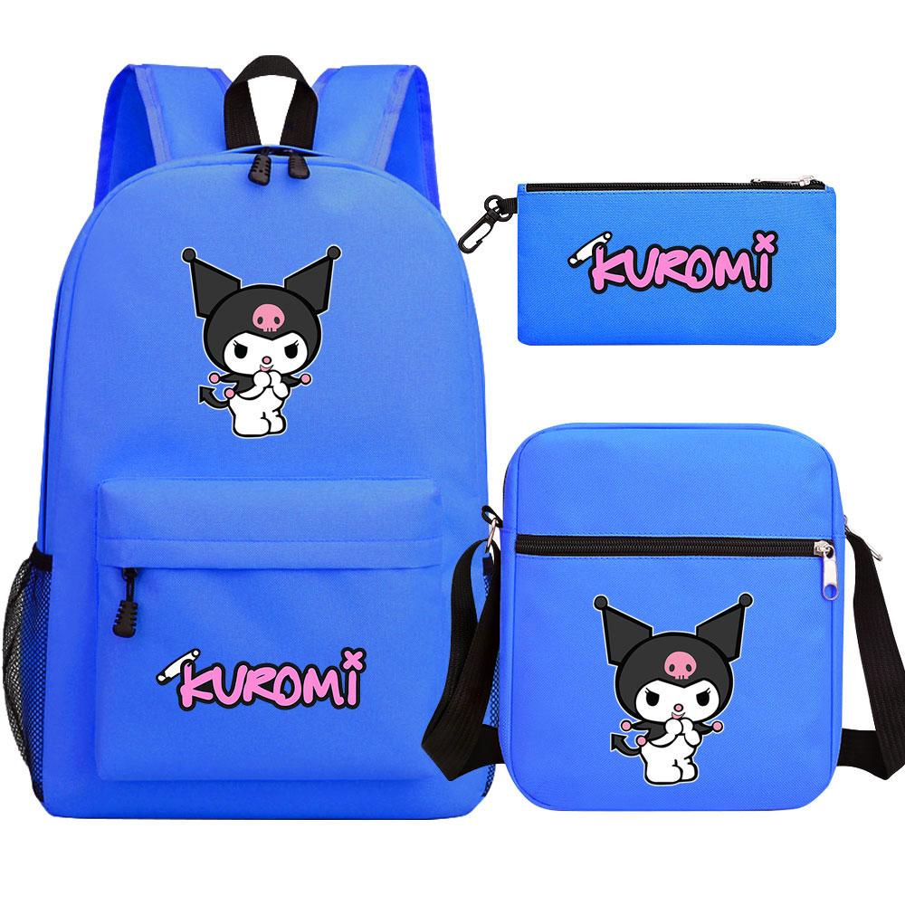 Mayoulove Kuromi Backpack Soft Lightweight Design Ideal for School and Travel-Mayoulove