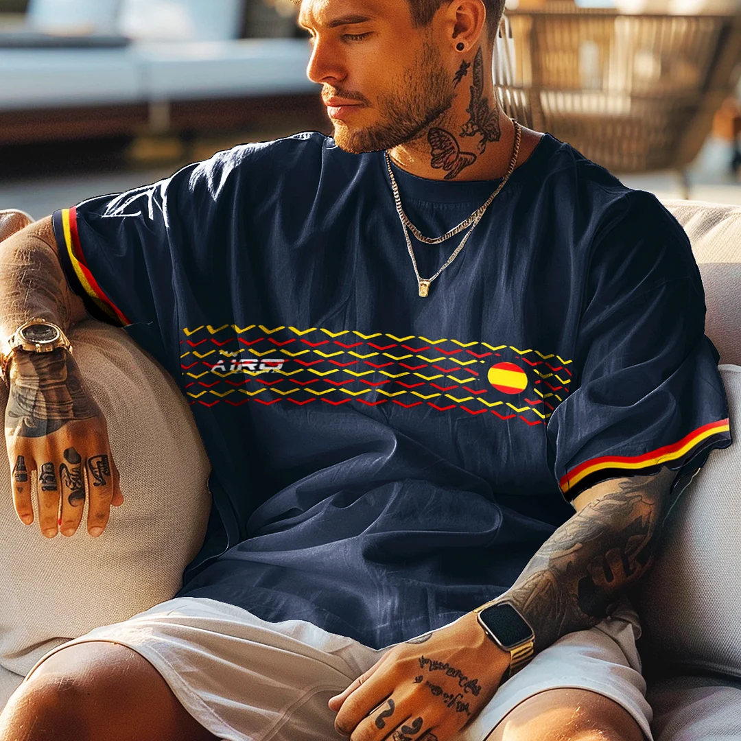 Unisex Vintage Spain Football Oversized Y2k T-shirt