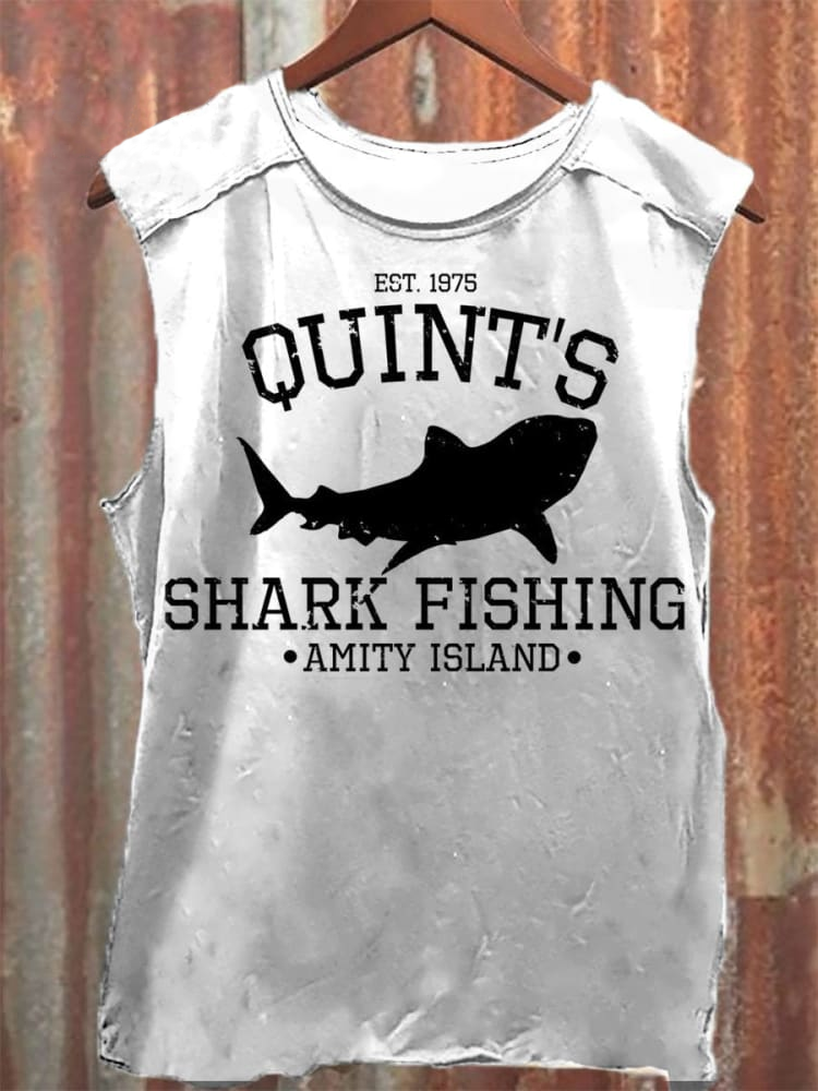 Quint's Shark Fishing Unisex Classic Tank Top