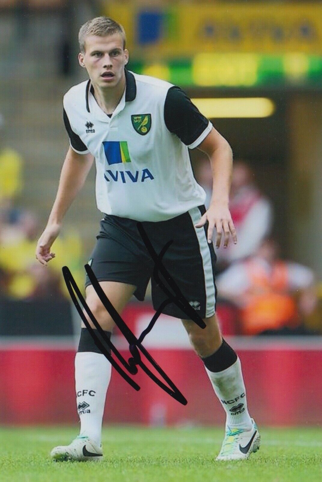 RYAN BENNETT HAND SIGNED 6X4 Photo Poster painting - FOOTBALL AUTOGRAPH - NORWICH CITY 1.