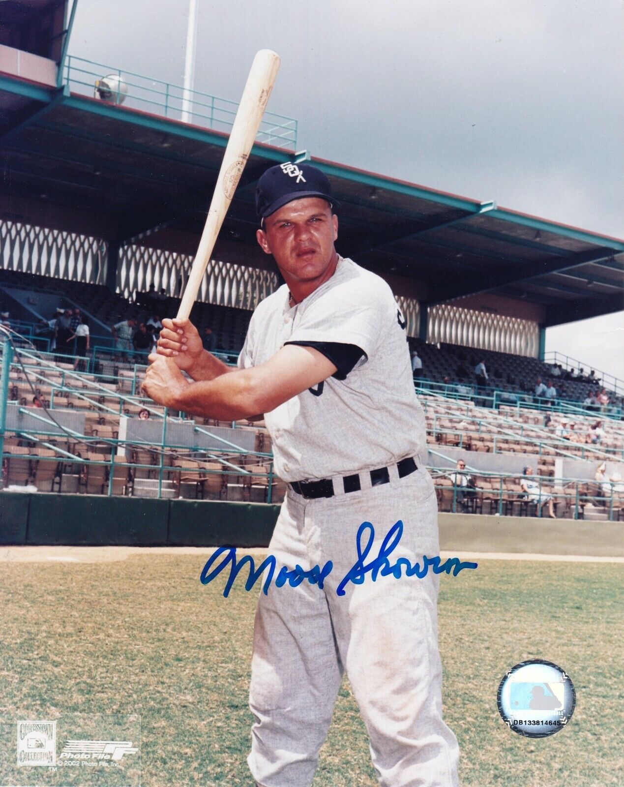 MOOSE SKOWRON CHICAGO WHITE SOX ACTION SIGNED 8x10