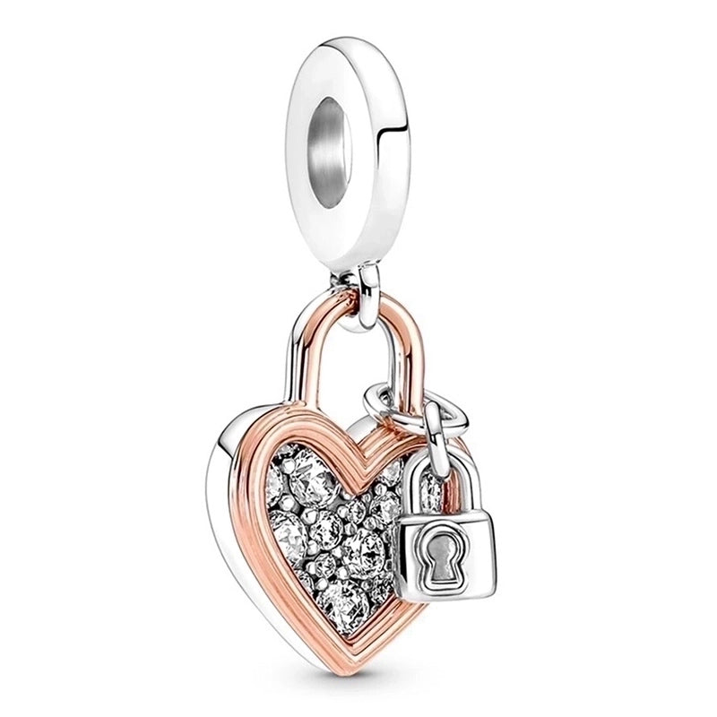 10 Pieces Cartoon Style Geometric Animal Metal Plating Inlay Rhinestones Jewelry Accessories