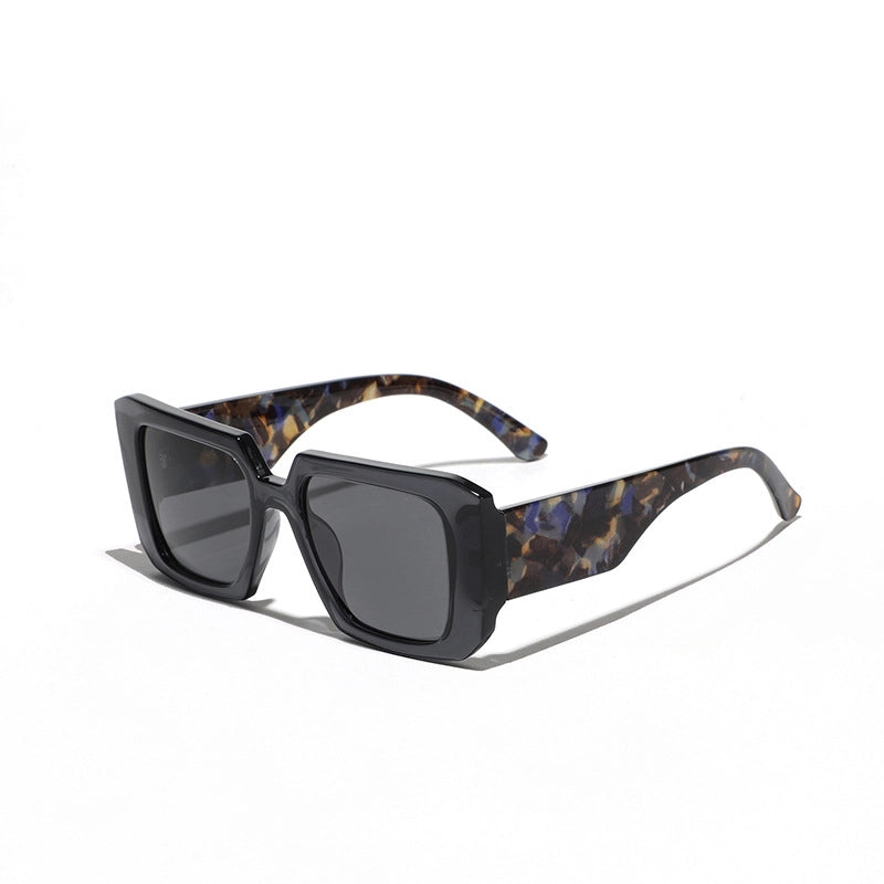 Hip-Hop Streetwear Solid Color Pc Square Full Frame Women’s Sunglasses